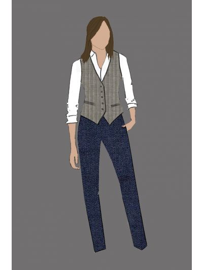 182151 - Uniform Pant Ladies Jeans Dark Wash Frame (Indoor F&B)