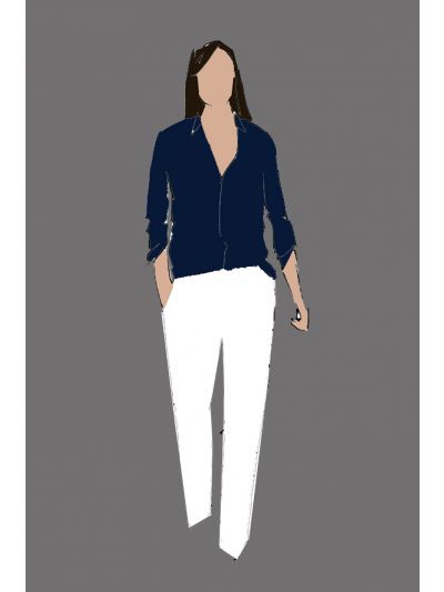 188509 - UniformShirt LadiesL/S Navy (Terrace Bar)