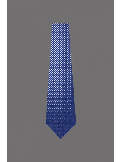 182208 - Uniform Tie Male Pin Dot Blue & White (Banquet)